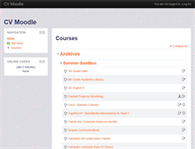 Tablet Screenshot of cvmoodle.caiu.org